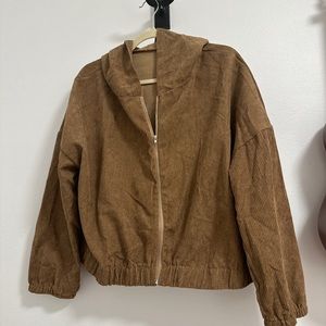 Corduroy crop jacket with hood from Shein. 2XL. Women’s.